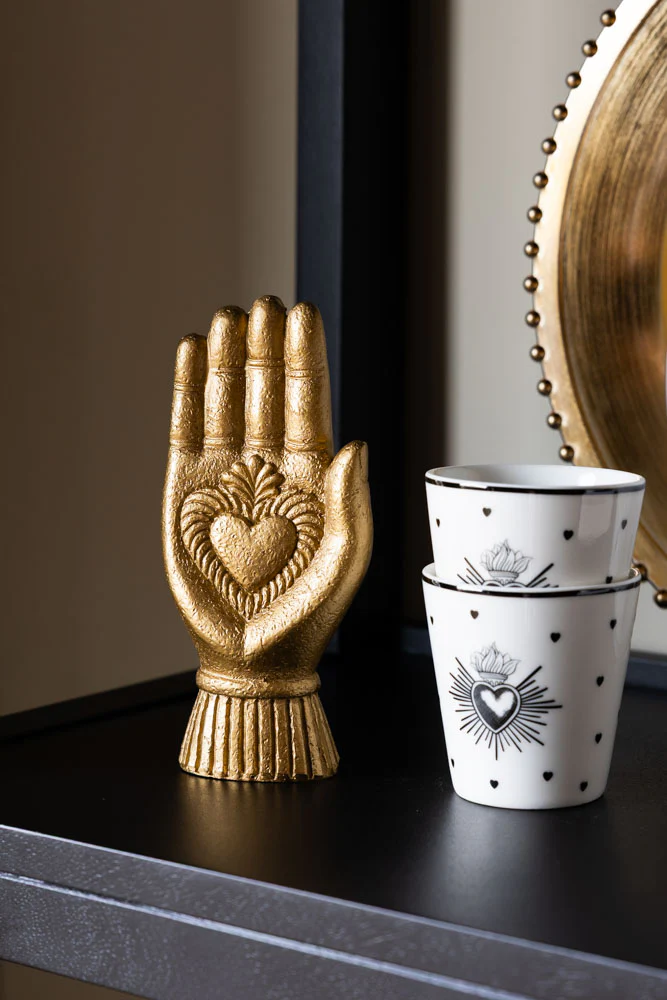 Gold Milagro Heart Hand Decorative Ornament - Image 5