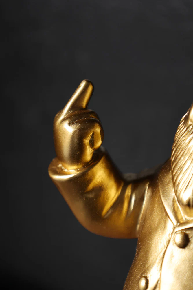 Gold Naughty Gnome Money Box - Image 6