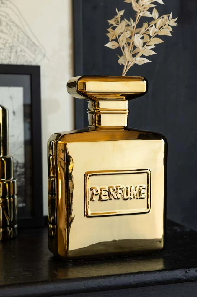 Gold Perfume Bottle Vase - Image 4