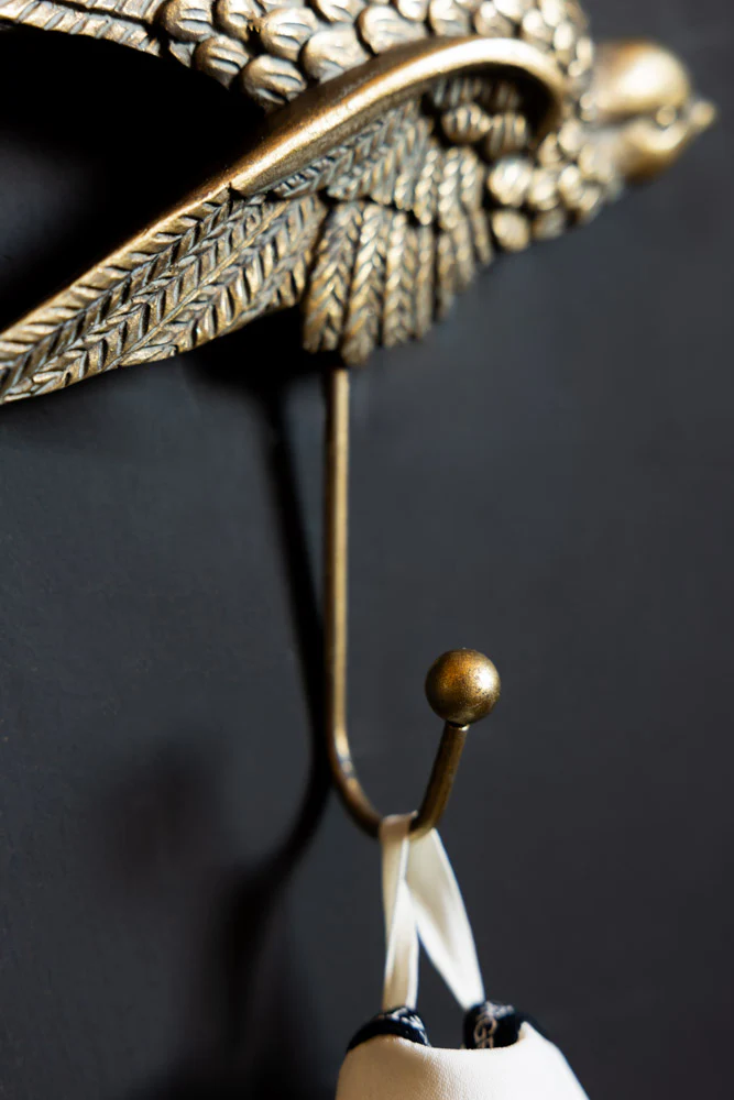 Gold Swallow Coat Hook - Image 2