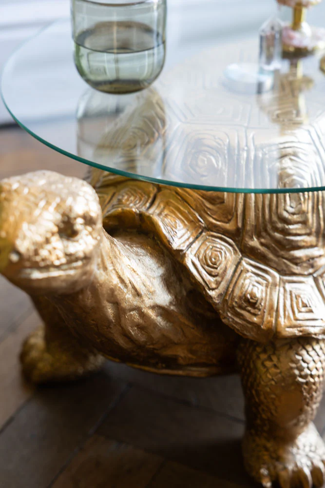 Gold Tortoise Side Table - Image 5