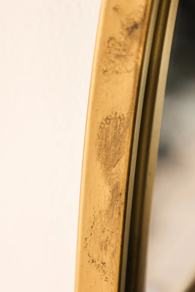 Gold Wall Mirror With Bar Shelf - Image 10