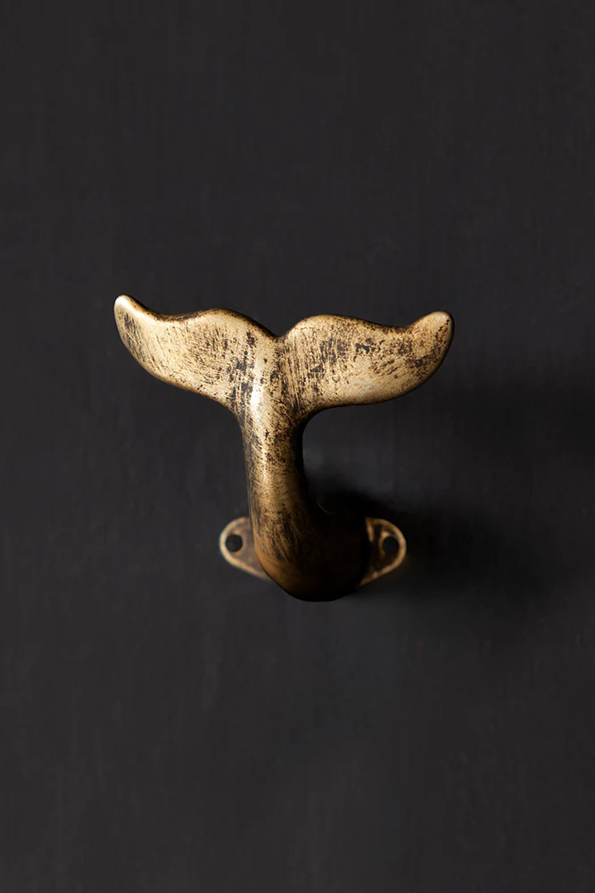 Gold Whale Tail Coat Hook - Image 2