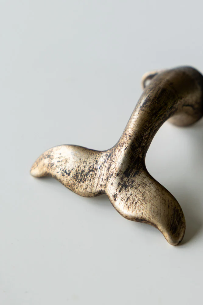 Gold Whale Tail Coat Hook - Image 3
