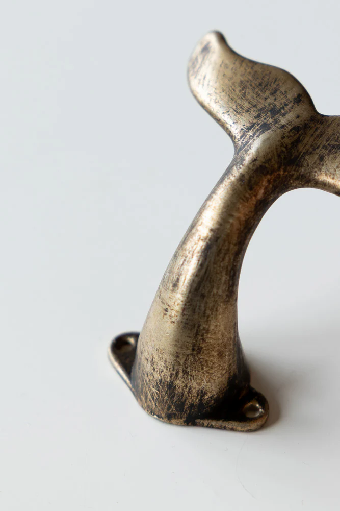 Gold Whale Tail Coat Hook - Image 4