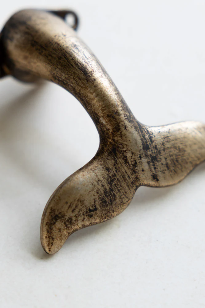 Gold Whale Tail Coat Hook - Image 5