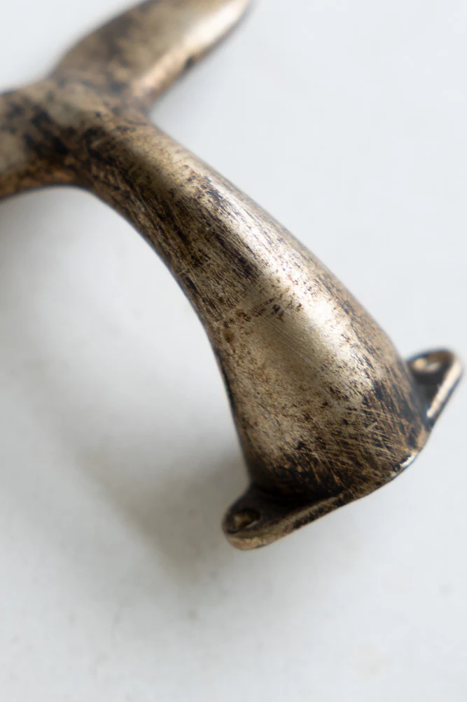 Gold Whale Tail Coat Hook - Image 6