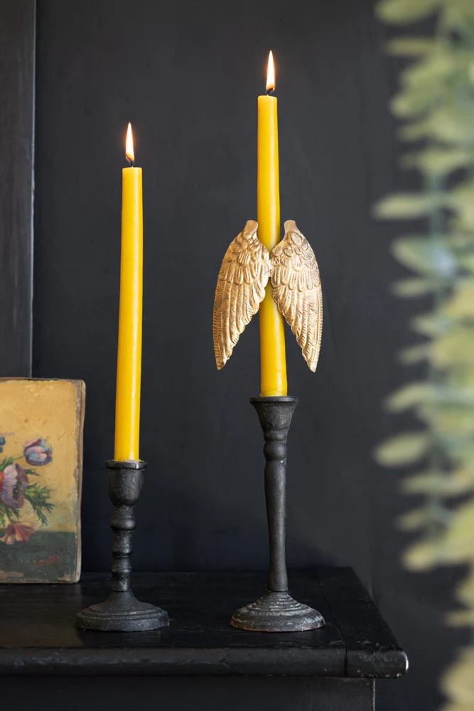 Gold Winged Metal Candle Decoration - Image 2
