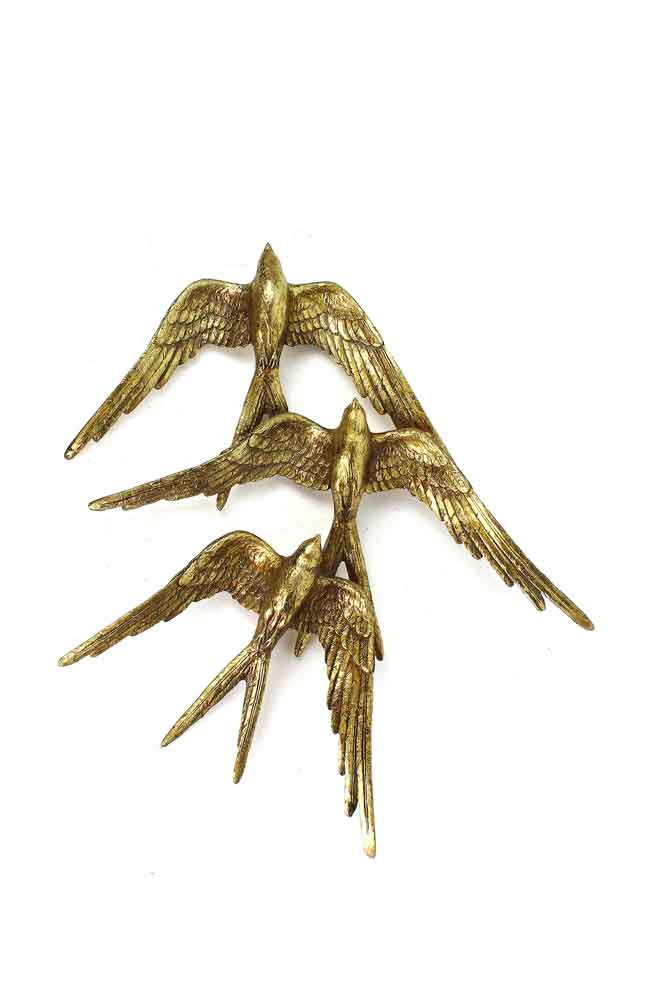 Golden Swallows Bird Wall Hanging - Image 8
