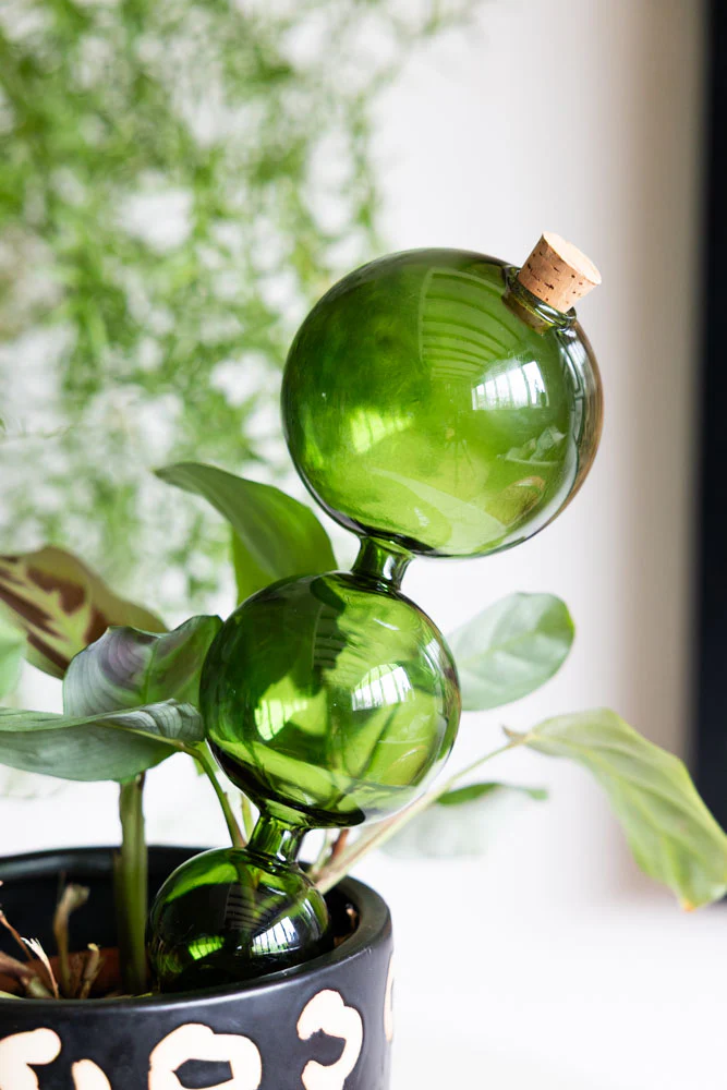 Green Glass Self-Watering Pipette