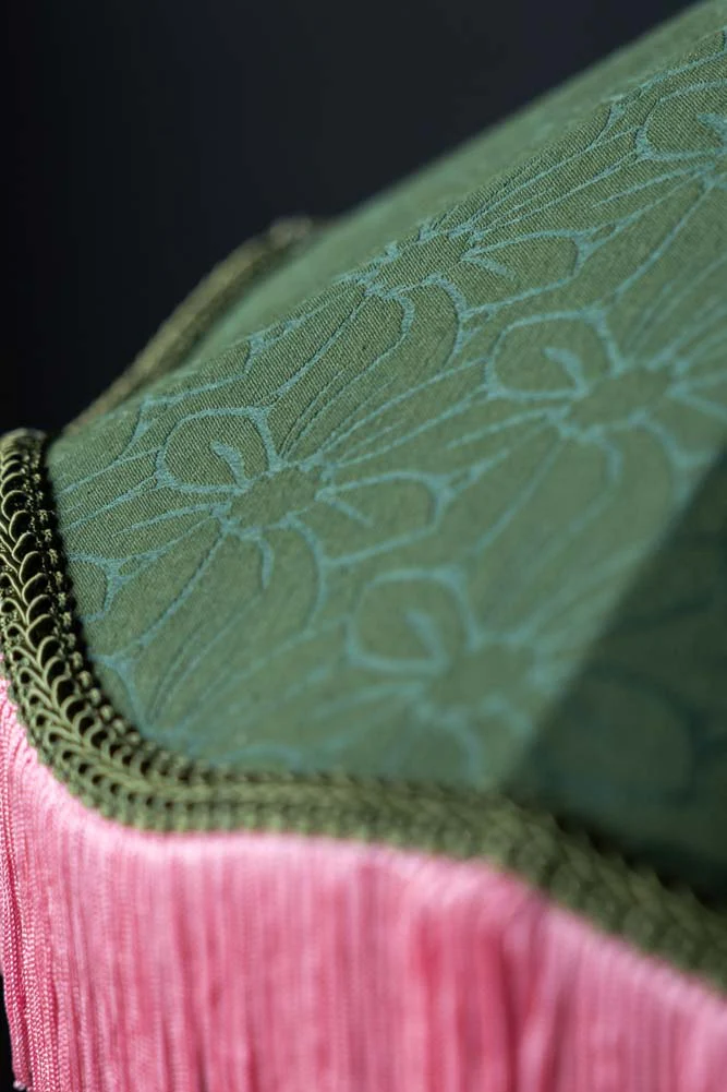 Green & Pink Tassel Ceiling Light Shade - Image 6