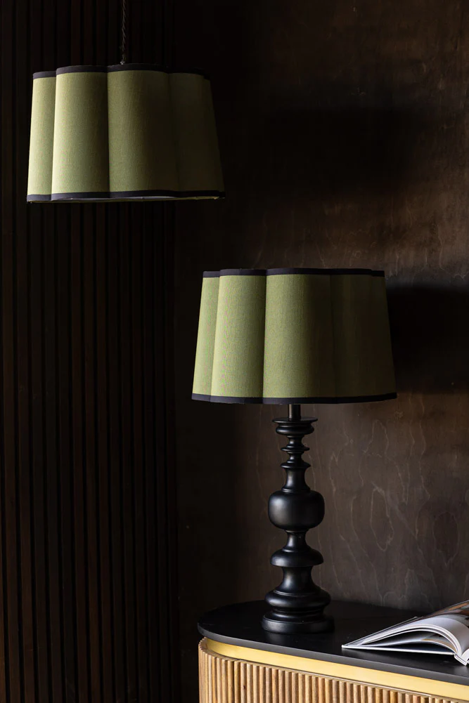 Green Scalloped Easyfit Lampshade - Image 2
