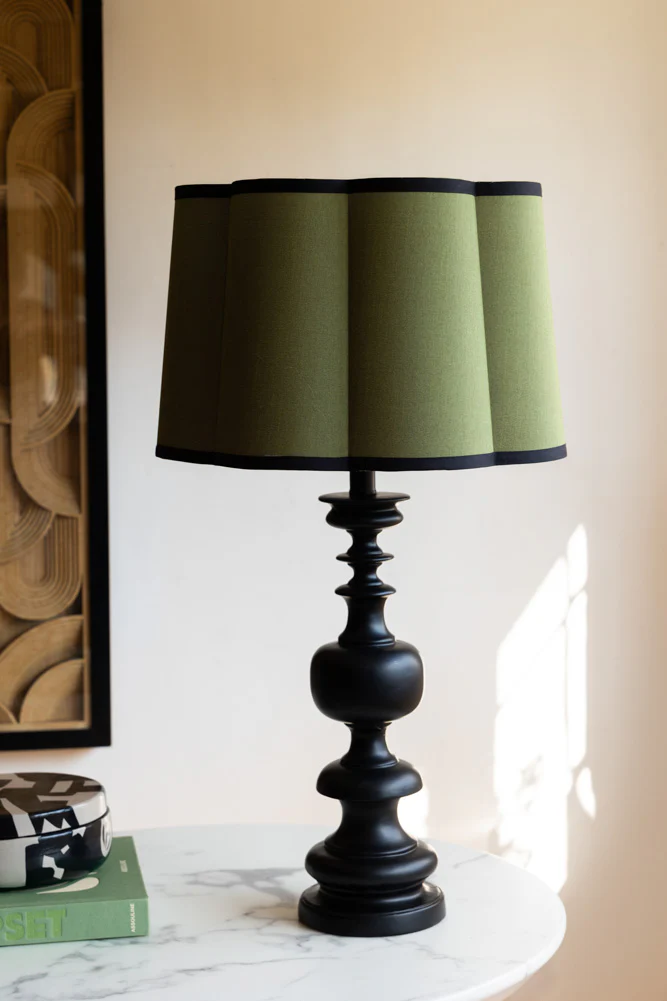Green Scalloped Easyfit Lampshade - Image 3