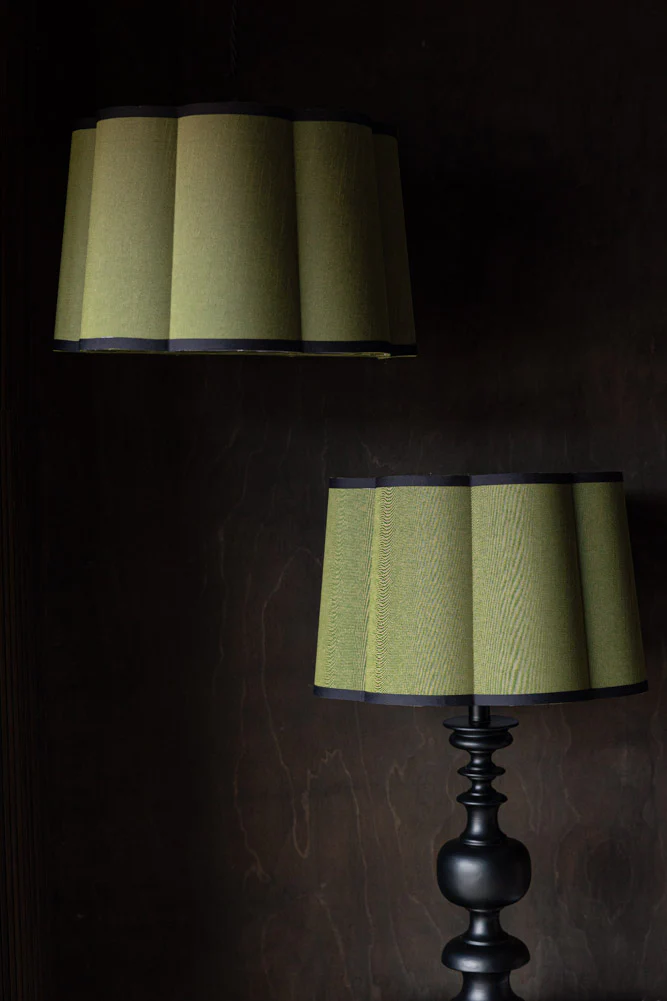Green Scalloped Easyfit Lampshade - Image 6