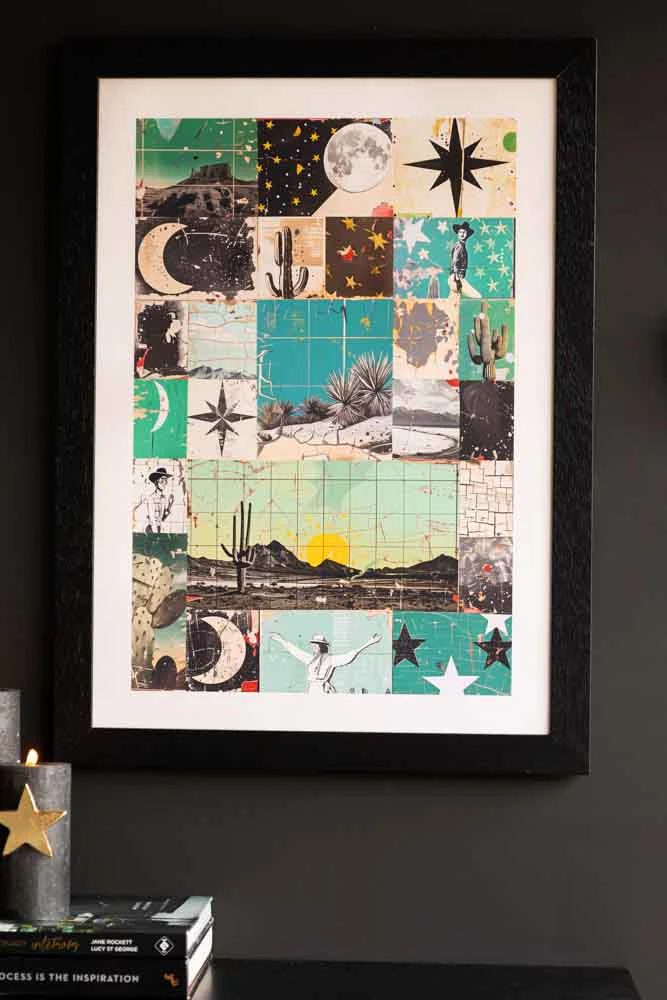 Green Wild West Print - Framed Or Unframed Available - Image 2