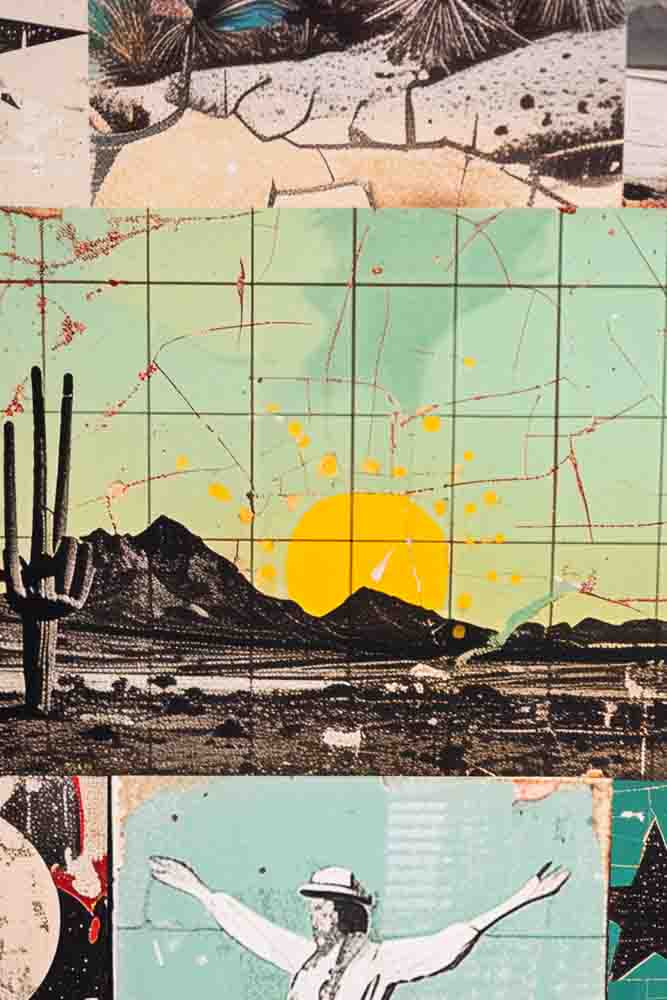 Green Wild West Print - Framed Or Unframed Available - Image 4