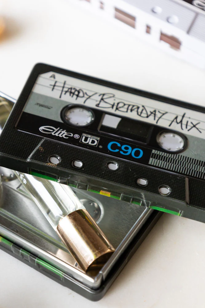 Happy Birthday Cassette Tape Storage Tin - Image 3