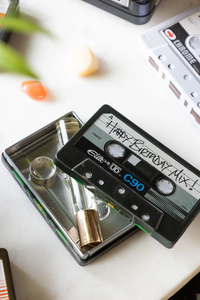 Happy Birthday Cassette Tape Storage Tin - Image 4