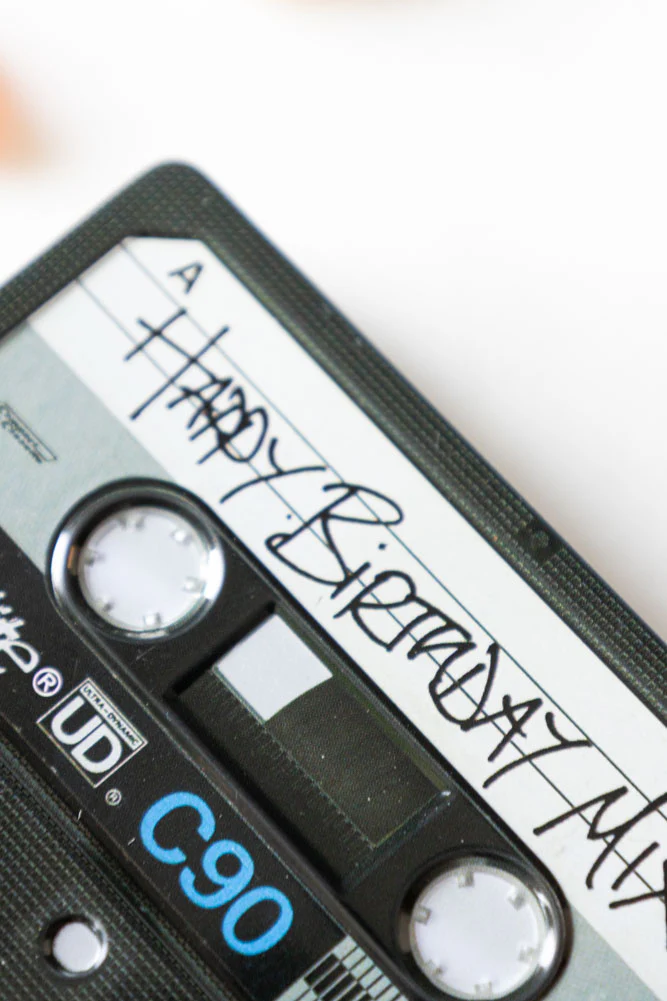 Happy Birthday Cassette Tape Storage Tin - Image 6