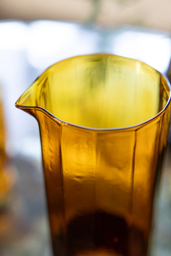 HKLIVING Amber Tall Glass Carafe - Image 2