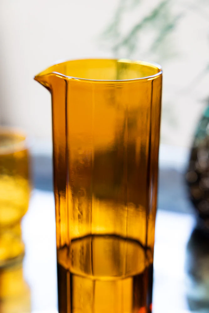 HKLIVING Amber Tall Glass Carafe - Image 3