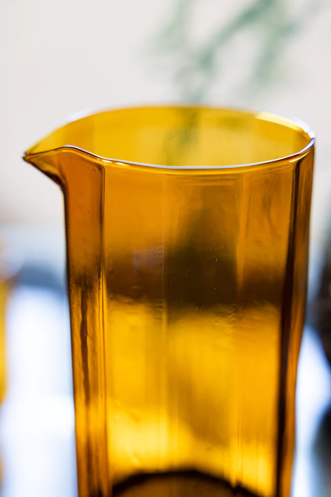 HKLIVING Amber Tall Glass Carafe - Image 5