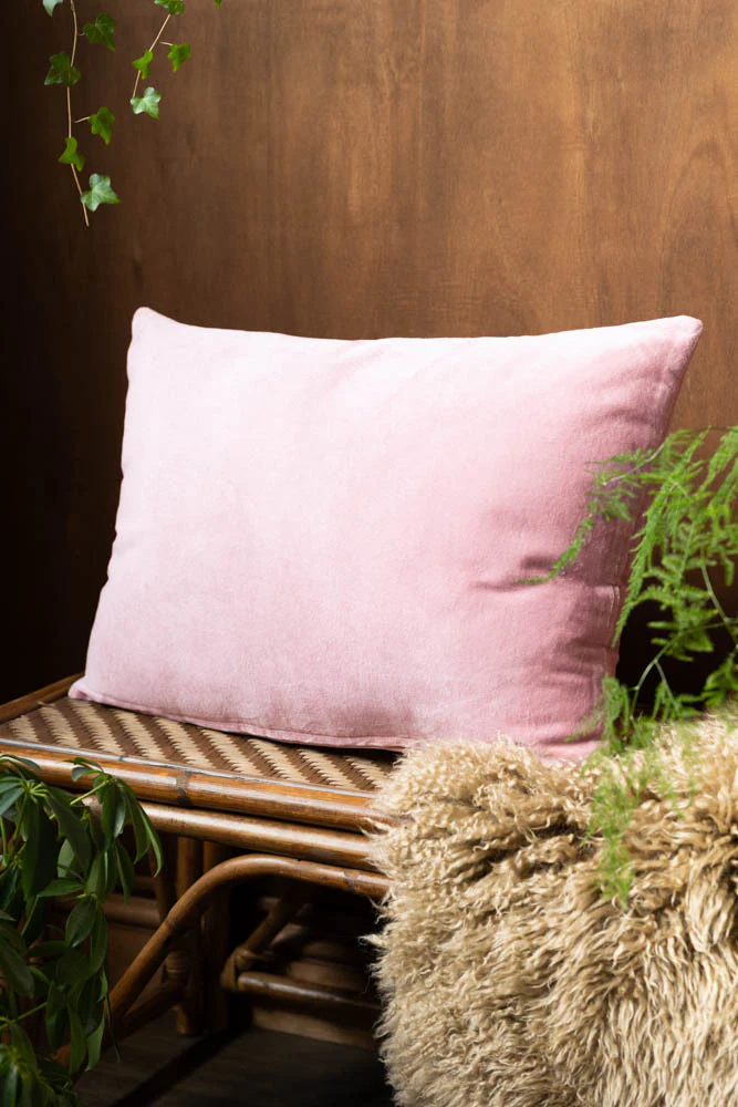 HKLIVING Dusky Pink Velvet Cushion