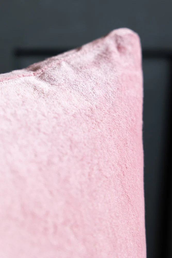 HKLIVING Dusky Pink Velvet Cushion - Image 3