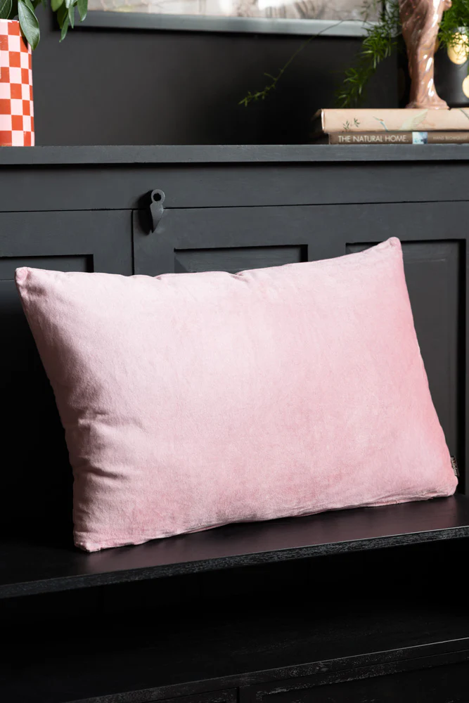 HKLIVING Dusky Pink Velvet Cushion - Image 4