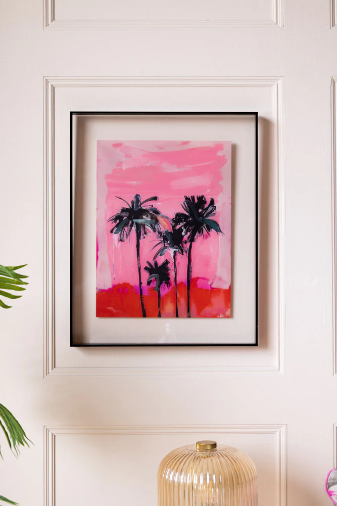 HKLIVING Pink Summer Framed Artwork - Image 2