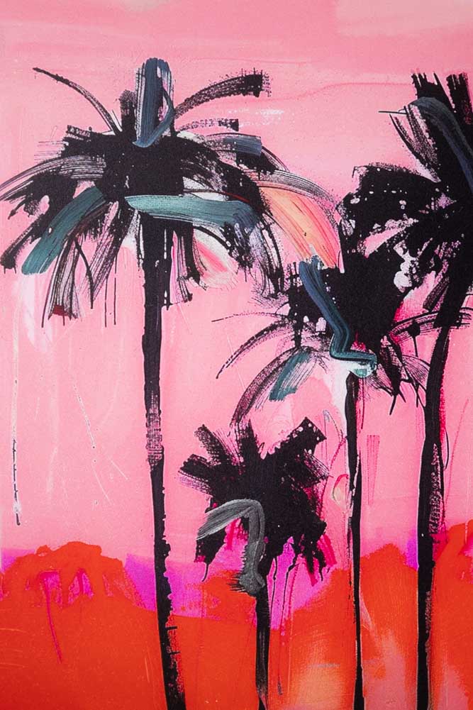 HKLIVING Pink Summer Framed Artwork - Image 3