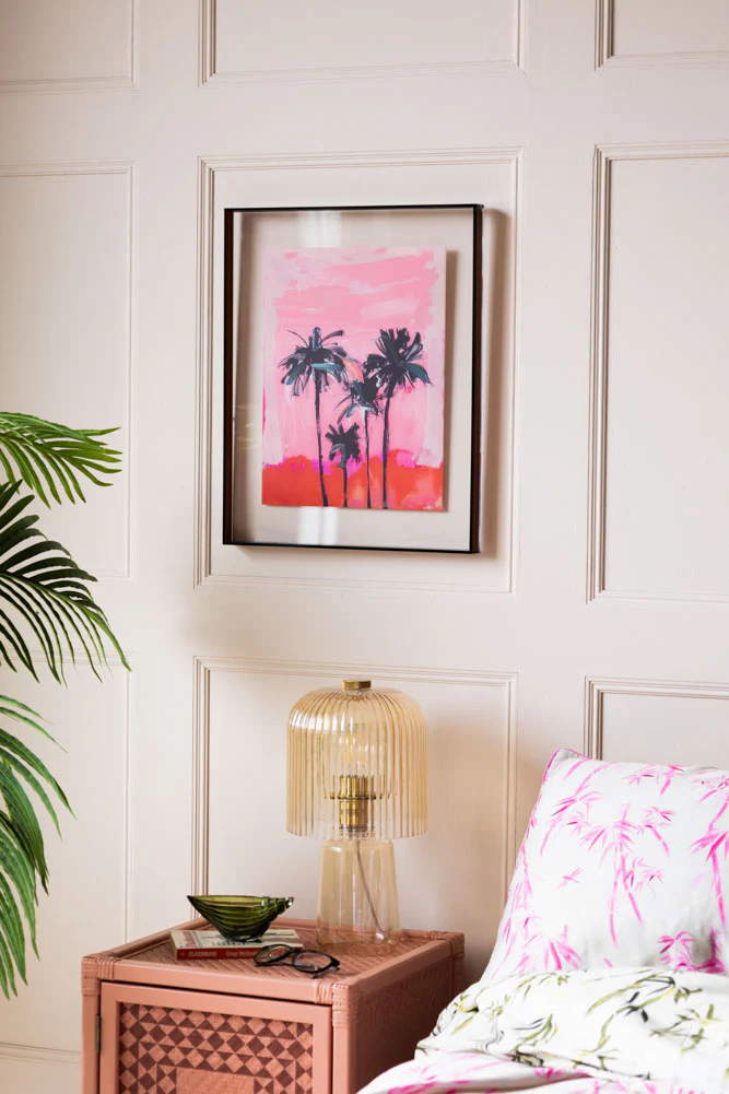 HKLIVING Pink Summer Framed Artwork - Image 4