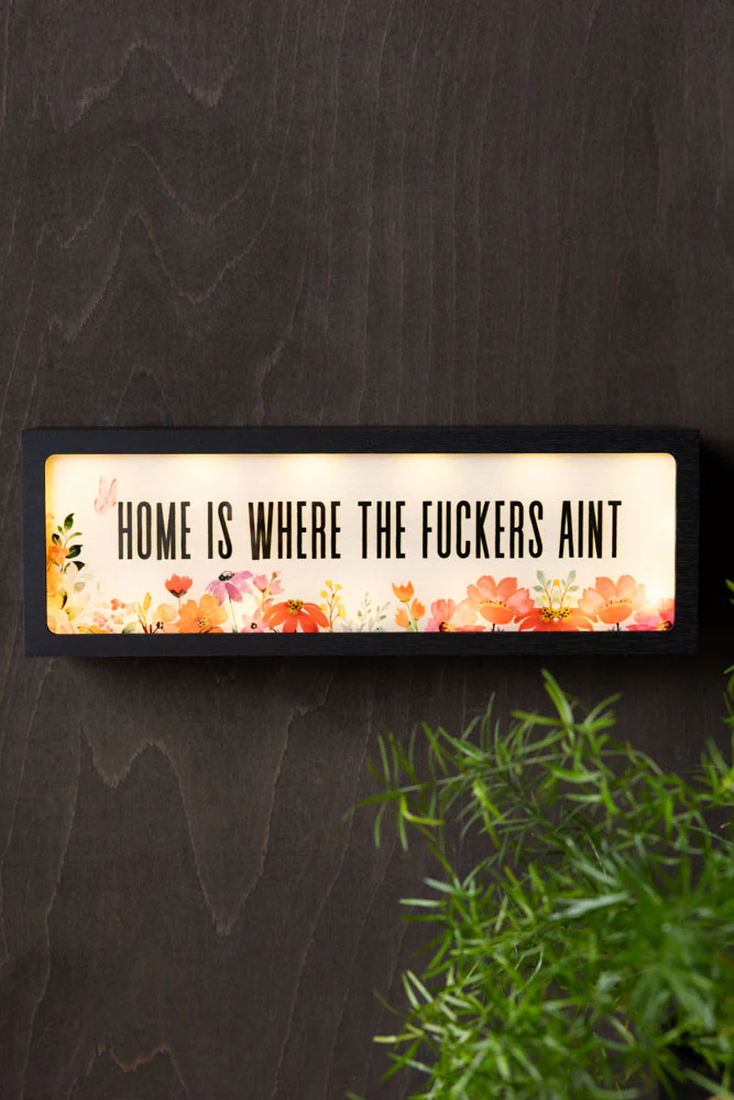 Home Is Where The Fuckers Aint Light Box - Image 5