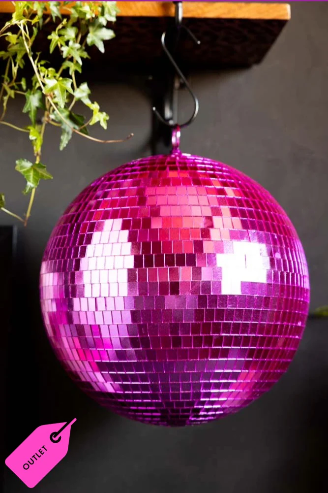 Hot Pink Disco Ball - SECONDS