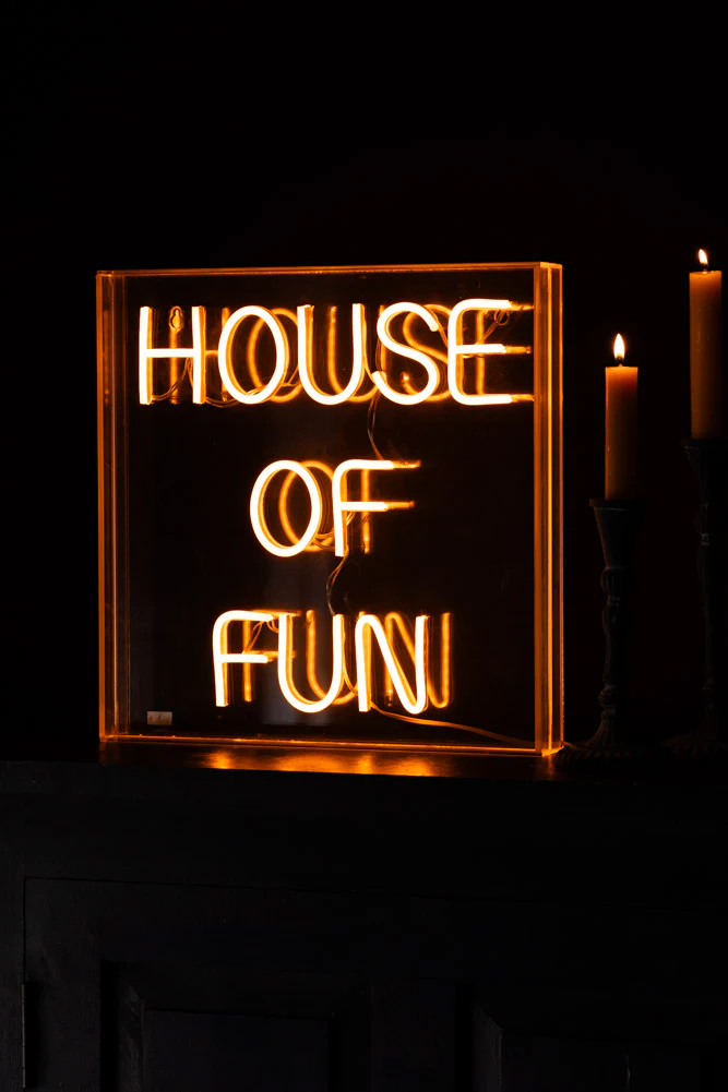 House Of Fun Neon Light Box - Image 3