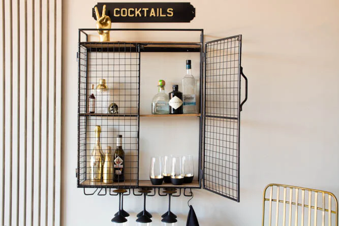 Industrial Wine Wall Shelving Unit - Image 11