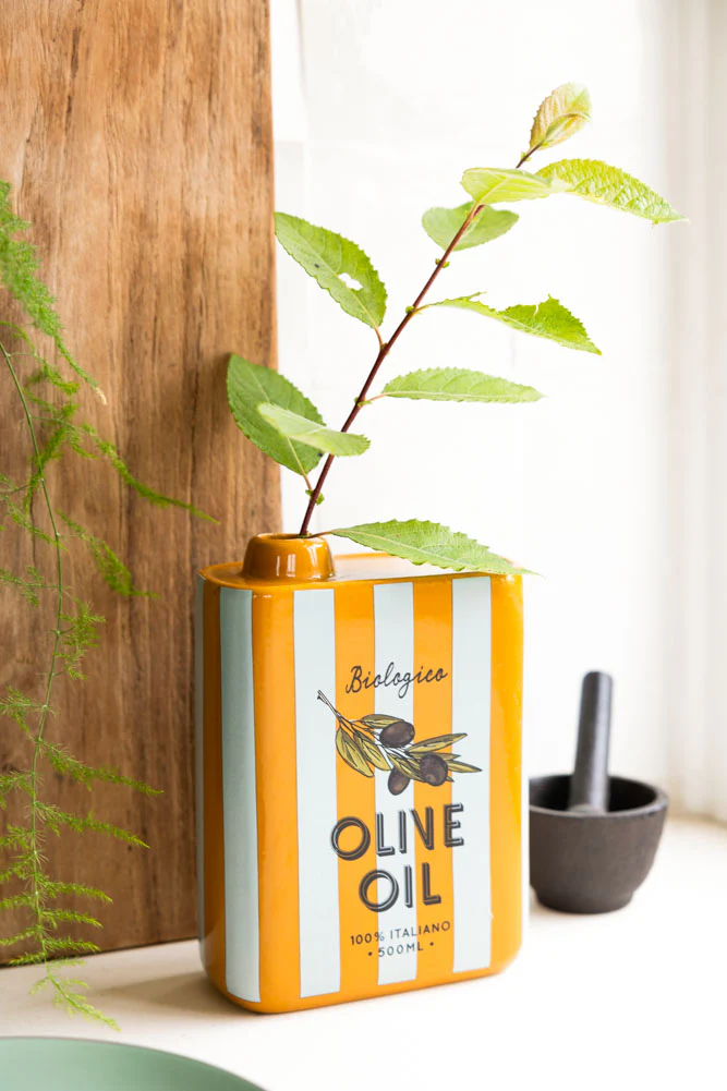 Italiana Stripe Olive Oil Vase - Image 5