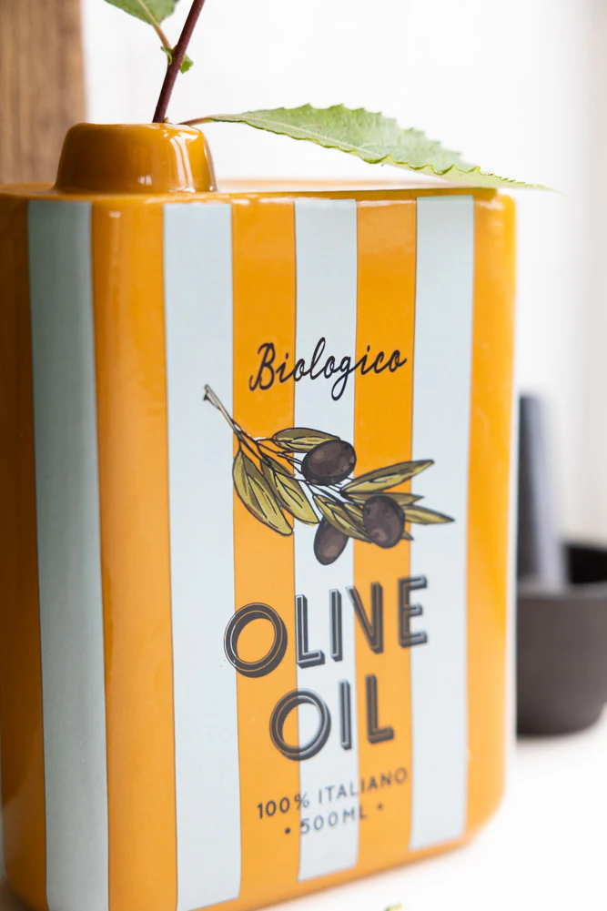 Italiana Stripe Olive Oil Vase - Image 6