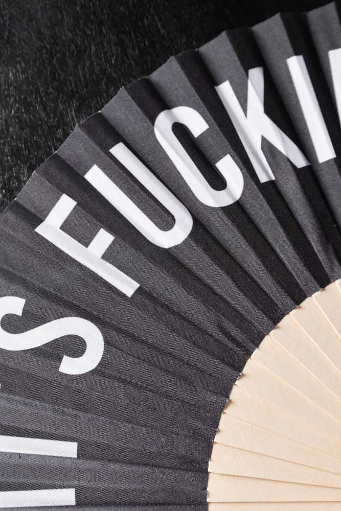 It's Fucking Hot Wooden Fan - Image 7