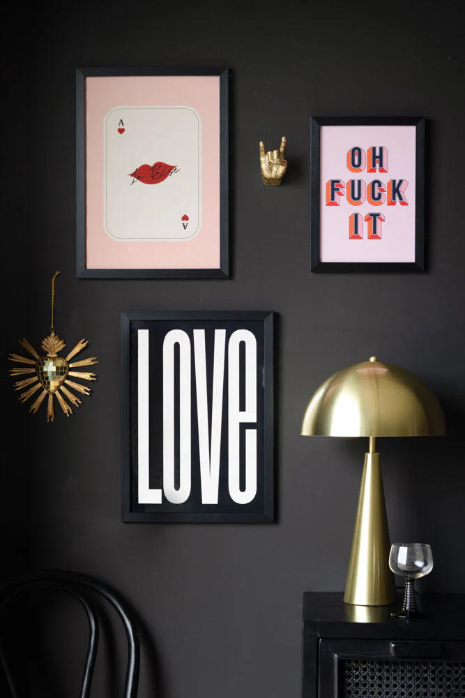 Kiss Playing Card Art Print - Image 2