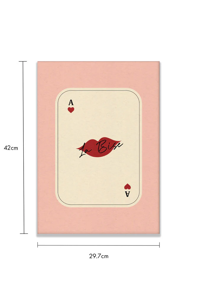 Kiss Playing Card Art Print - Image 6
