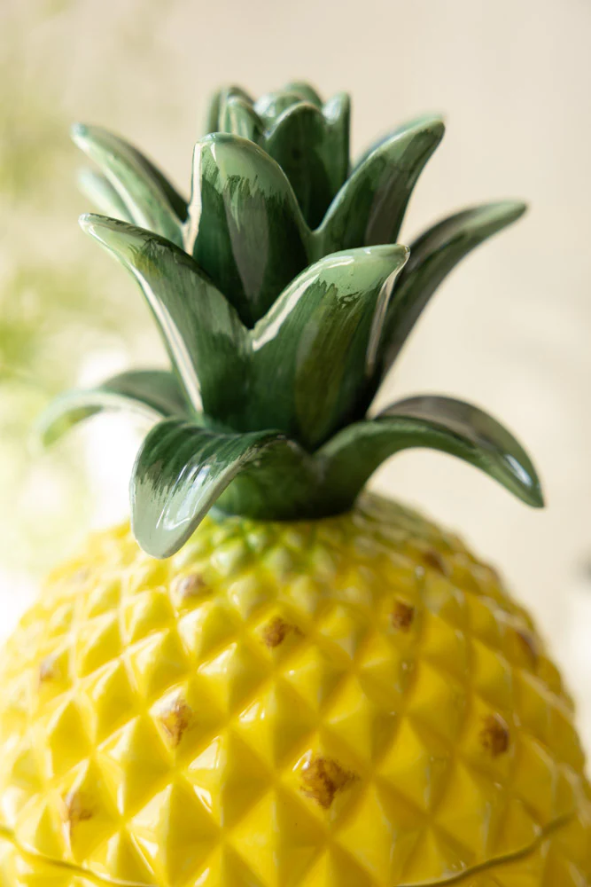 Large Ceramic Pineapple Storage Jar - Image 3