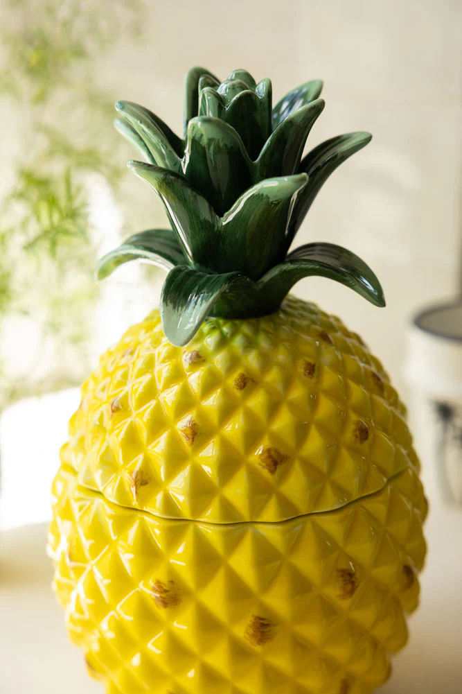 Large Ceramic Pineapple Storage Jar - Image 5