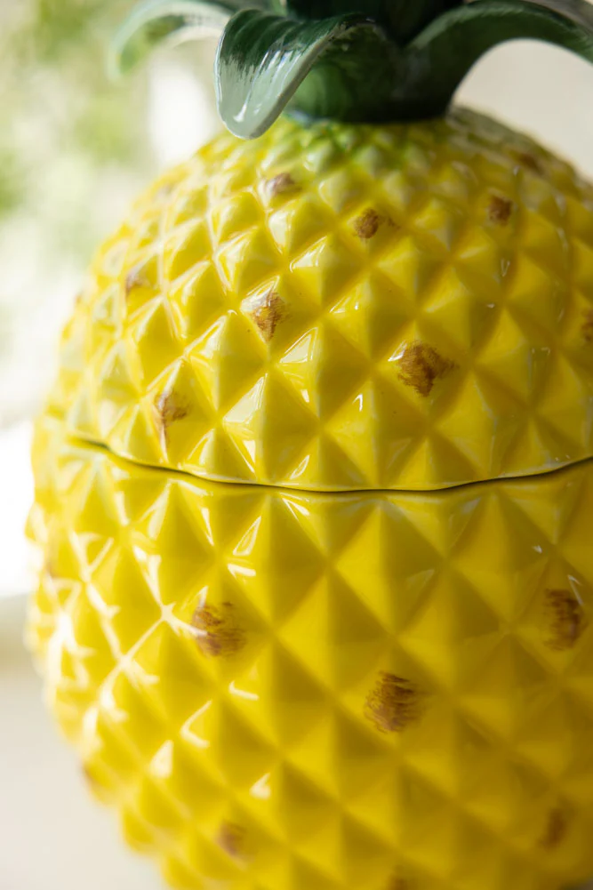 Large Ceramic Pineapple Storage Jar - Image 6