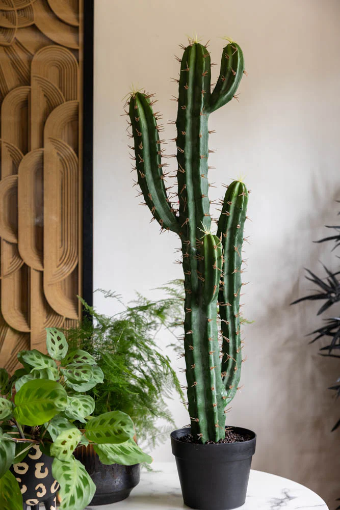 Large Faux Cactus Plant - Image 4