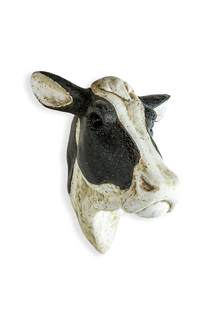 Large Faux Cow Head Wall Art - Image 10