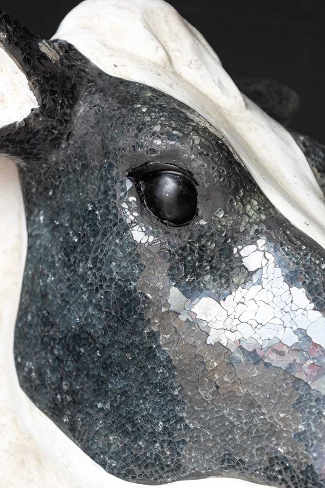 Large Faux Cow Head Wall Art - Image 3