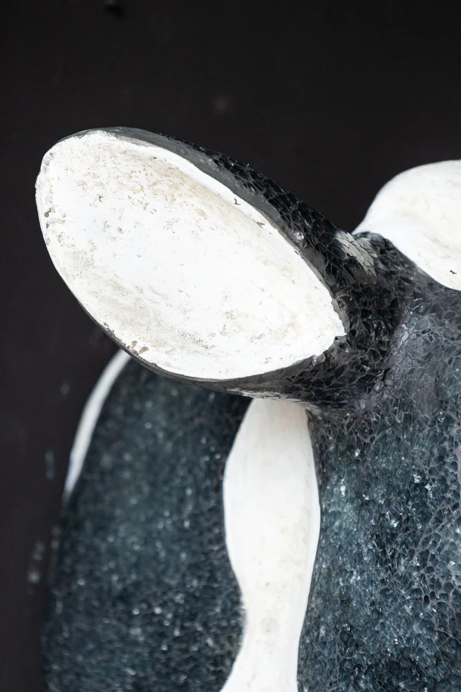 Large Faux Cow Head Wall Art - Image 7