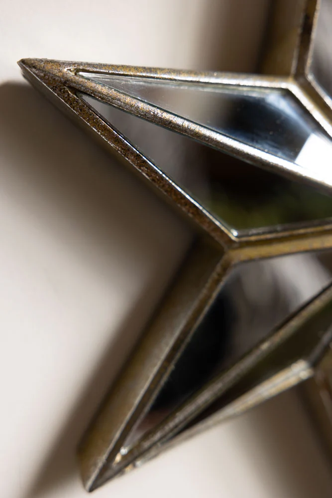 Large Mirrored Star Wall Decoration - Image 3