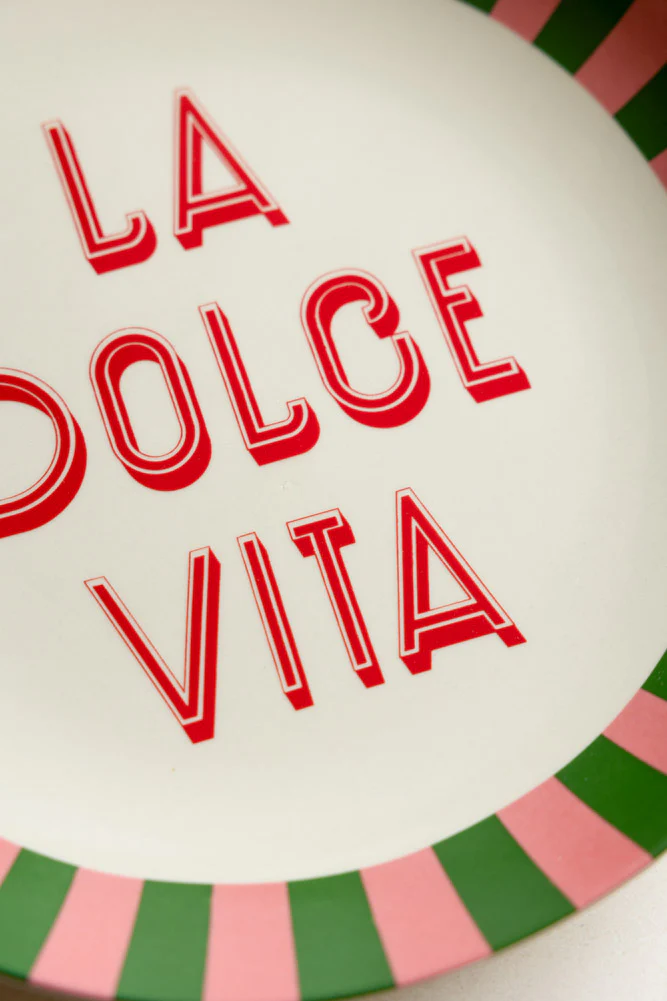 Large White La Dolce Vita Plate - Image 2